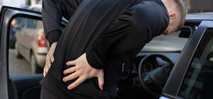 patient needing herniated disc treatment in Napa after an auto accident