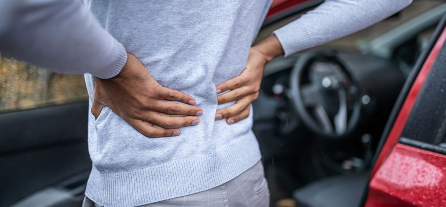 patient needing vertebral subluxation treatment in Napa after an auto accident