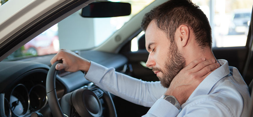 patient needing whiplash treatment in Napa after an auto accident